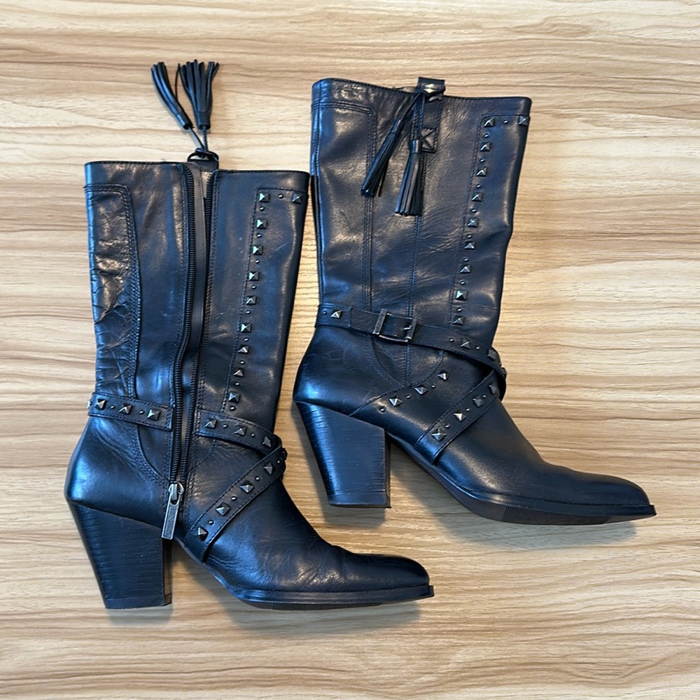 studded riding boots